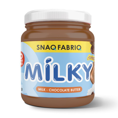 Шоколадная паста Snaq Fabriq Milky, 250 г, Шоколадно-молочная с хрустящими шариками