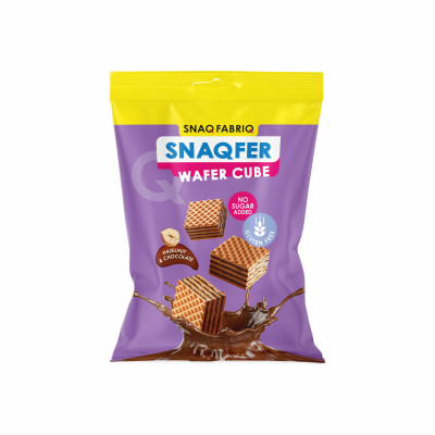 Протеиновые вафли Snaq Fabriq Wafer Cube, 100 г, Шоколад-фундук