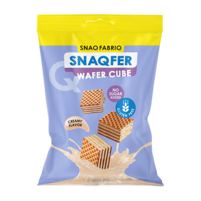 Протеиновые вафли Snaq Fabriq Wafer Cube, 100 г, Сливочный
