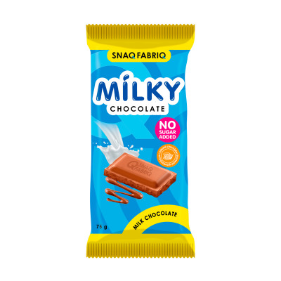 Молочный шоколад без сахара Snaq Fabriq Milky Chocolate, 75 г, Молочный шоколад