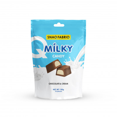 Шоколадные конфеты Snaq Fabriq Milky, 130 г, Сливочная начинка