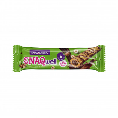 Вафельный батончик в шоколаде Snaq Fabriq Snaq Well, 20 г, Шоколадно-ореховый