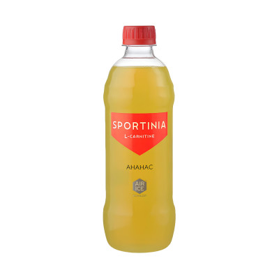 Спортивный напиток с Л-карнитином Sportinia L-Carnitine, 500 мл, Ананас