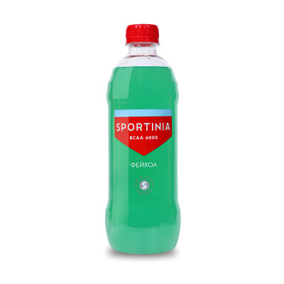 Спортивный напиток с БЦАА Sportinia BCAA, 6000 мг, 500 мл, Фейхоа