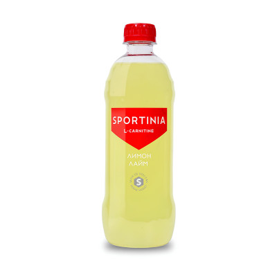 Спортивный напиток с Л-карнитином Sportinia L-Carnitine, 500 мл, Лимон-лайм
