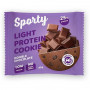Легкое протеиновое печенье Sporty Protein light, 40 г, Двойной шоколад