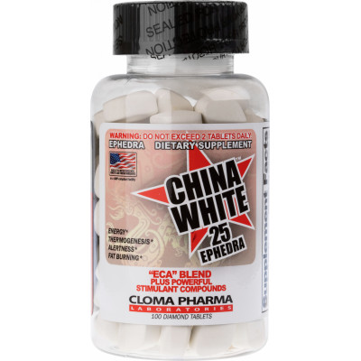 Жиросжигатель Cloma Pharma China White 25, 100 таблеток