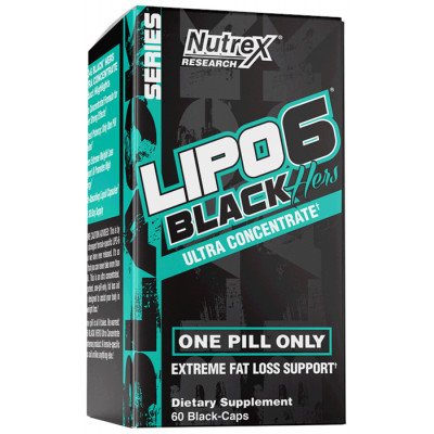 Жиросжигатель Nutrex Research Lipo 6 Black HERS Ultra Concentrate, 60 капсул