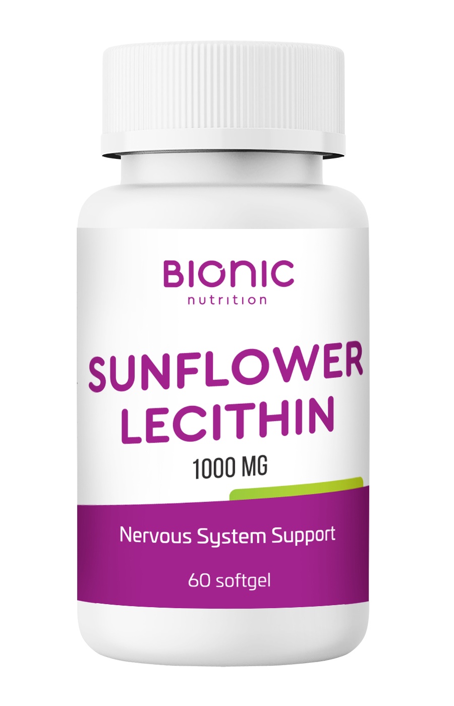 Лецитин подсолнечный Bionic Nutrition Lecithin sunflower, 1000 мг, 60 ...