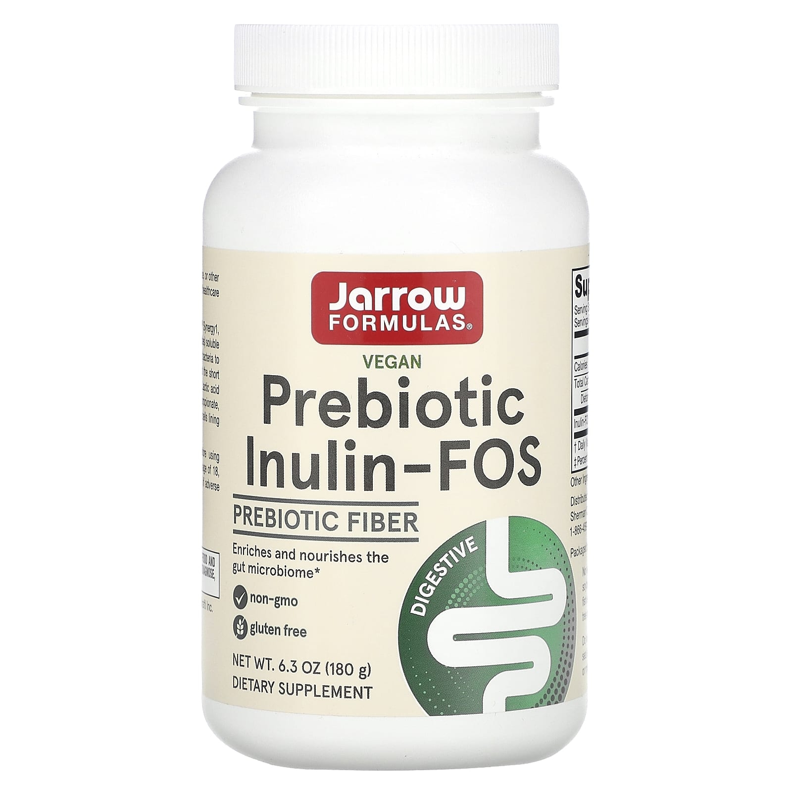 Пребиотики с инулином и фруктоолигосахаридами Jarrow Formulas Prebiotic ...