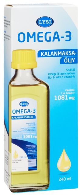 Омега-3 рыбий жир Lysi Omega-3, 240 мл, Натуральный вкус купить в ...