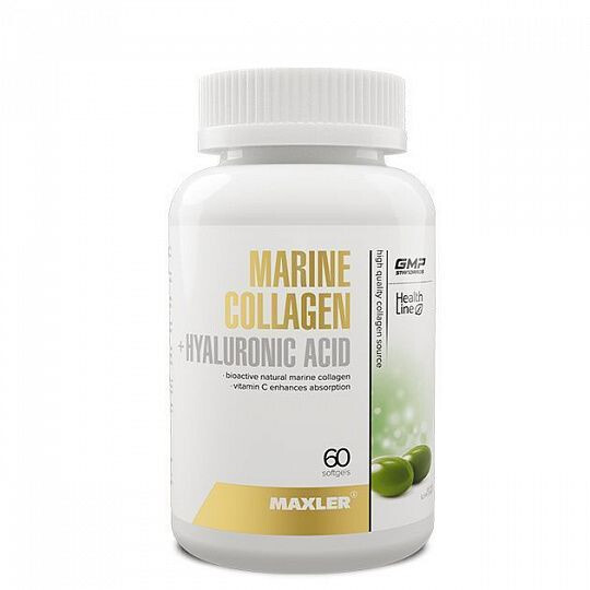 Морской коллаген Maxler Marine Collagen Hyaluronic Acid Complex, 60 ...