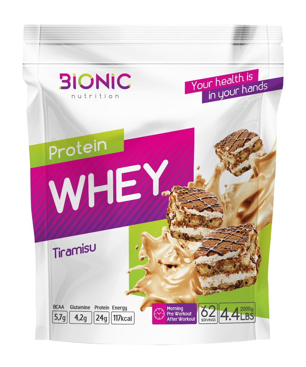 Сывороточный протеин Bionic Nutrition Protein Whey, 2000 г, Тирамису ...