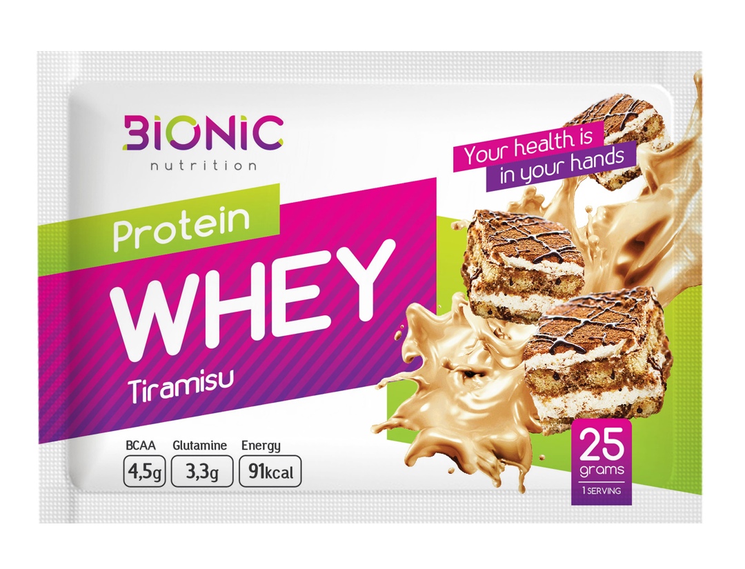 Сывороточный протеин Bionic Nutrition Protein Whey, 25 г, Тирамису ...