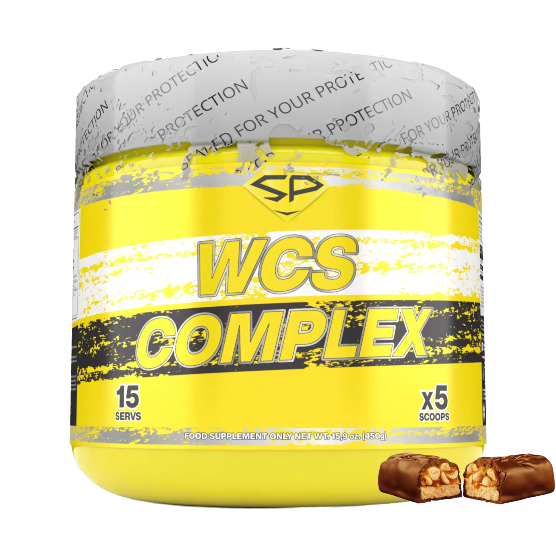 Многокомпонентный протеин Steel Power Wcs complex, 450 г, Арахис ...
