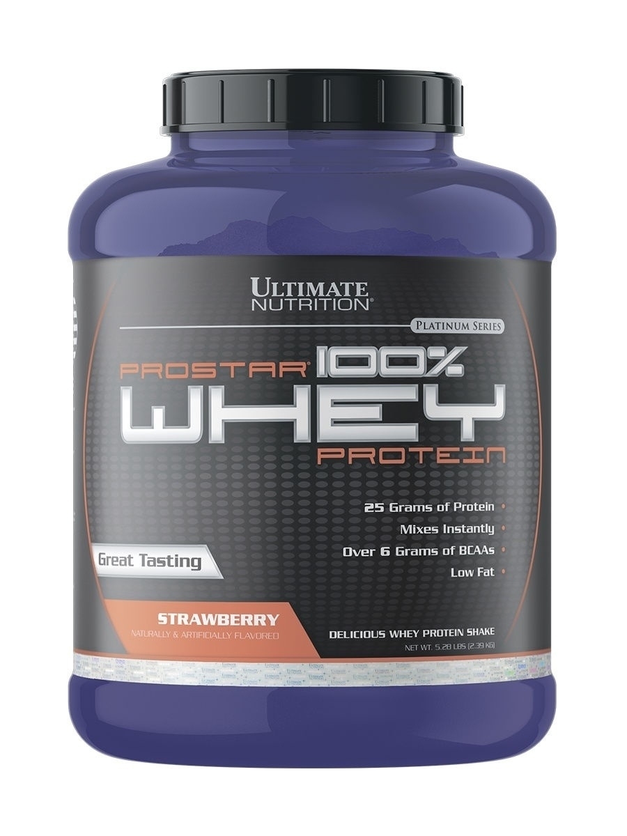 Протеин Ultimate Nutrition Prostar Whey, 2390 г, Клубника купить в ...
