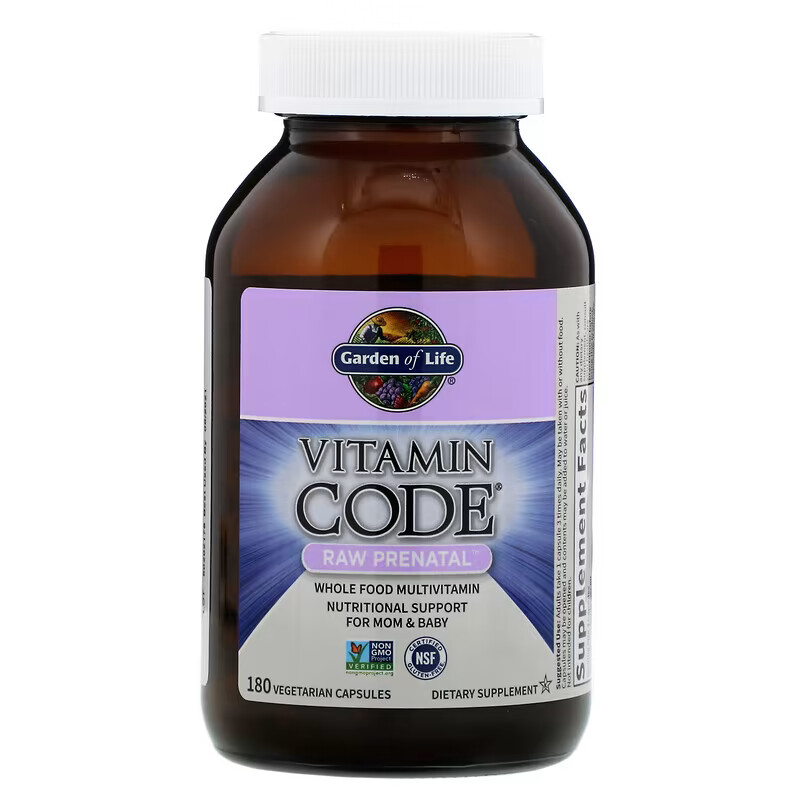 Пренатальные мультивитамины для беременных Garden of life Vitamin code ...