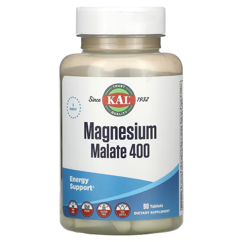 Магний малат KAL Magnesium malate, 400 мг, 90 таблеток купить в Москве ...