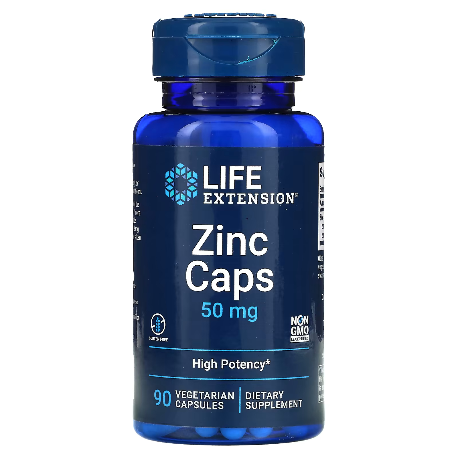 Цинк высокой эффективности Life Extension Zinc, 50 мг, 90 капсул купить ...