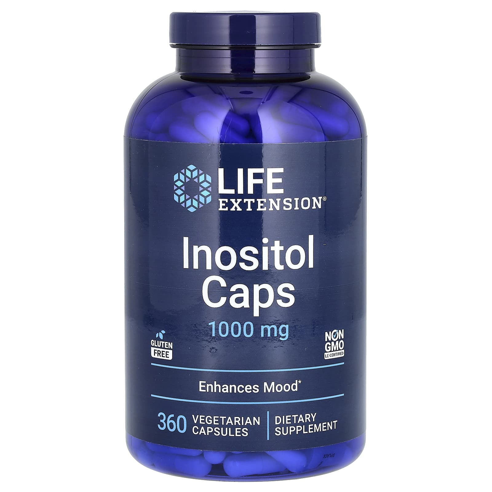 Витамин B8 инозитол Life Extension Inositol, 1000 мг, 360 капсул купить ...