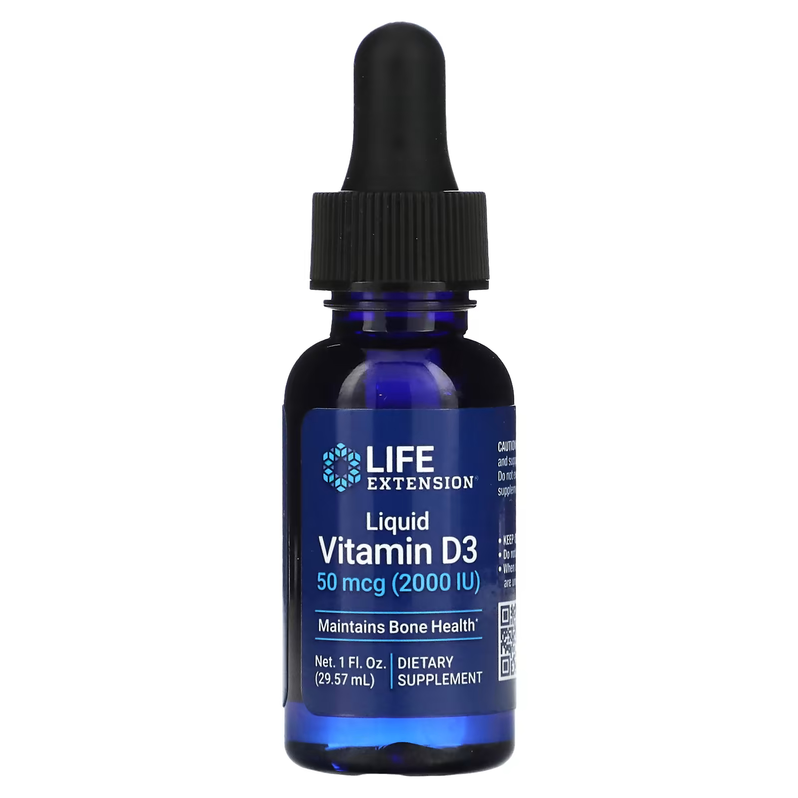 Жидкий витамин Д3 Life Extension Vitamin D3, 2000 IU, 50 мкг, 30 мл ...