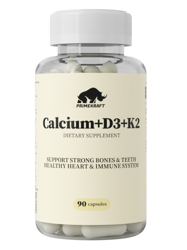 Кальций Д3 + К2 Prime Kraft Calcium D3 + K2, 90 капсул купить в Москве ...