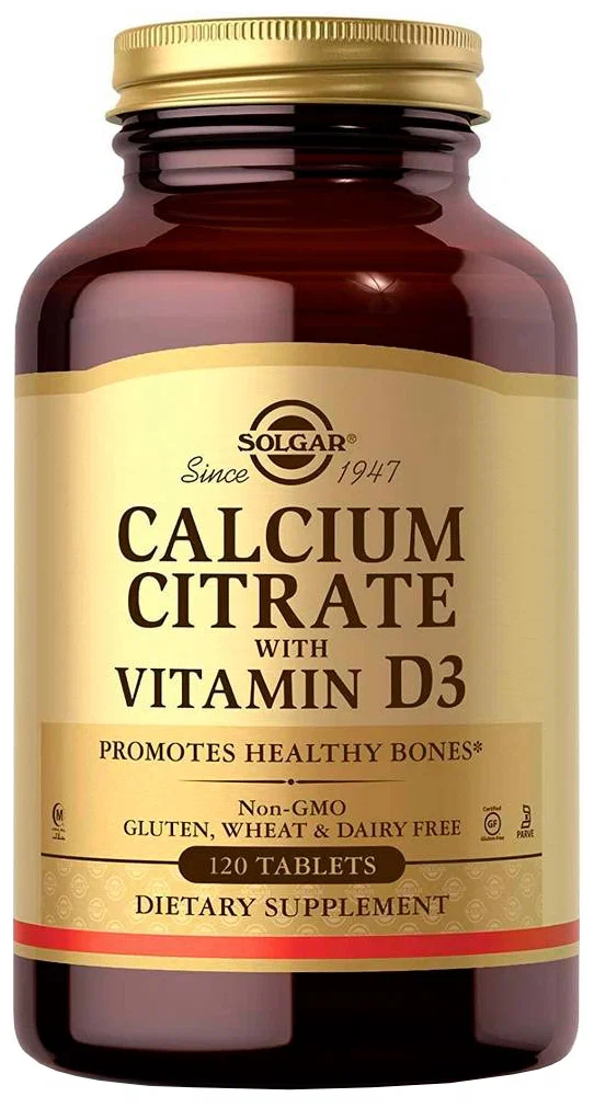 Цитрат кальция с витамином Д3 Solgar Calcium Citrate with Vitamin D3 ...