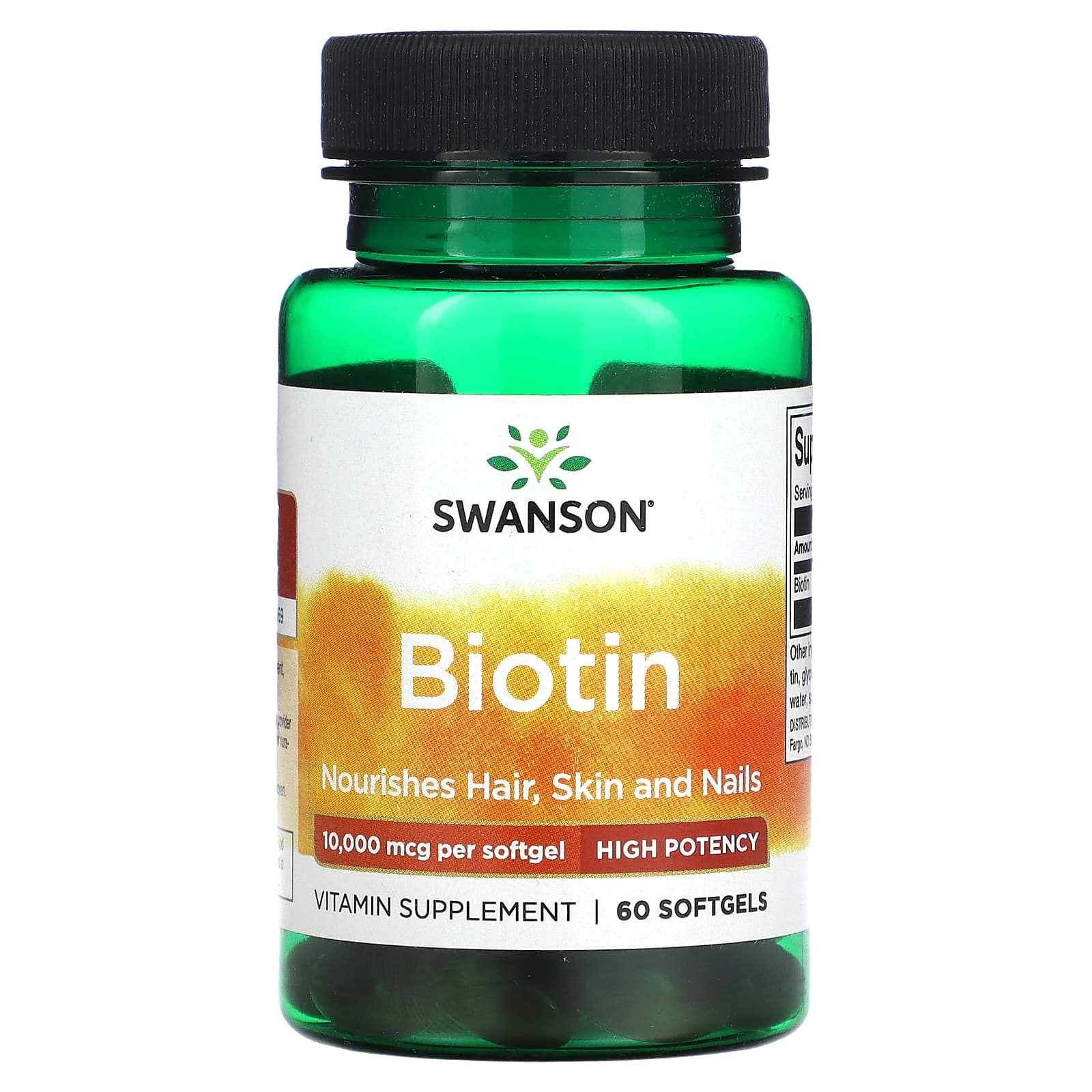 Биотин Swanson Biotin, 10000 мкг, 60 капсул купить в Москве по цене 1 ...