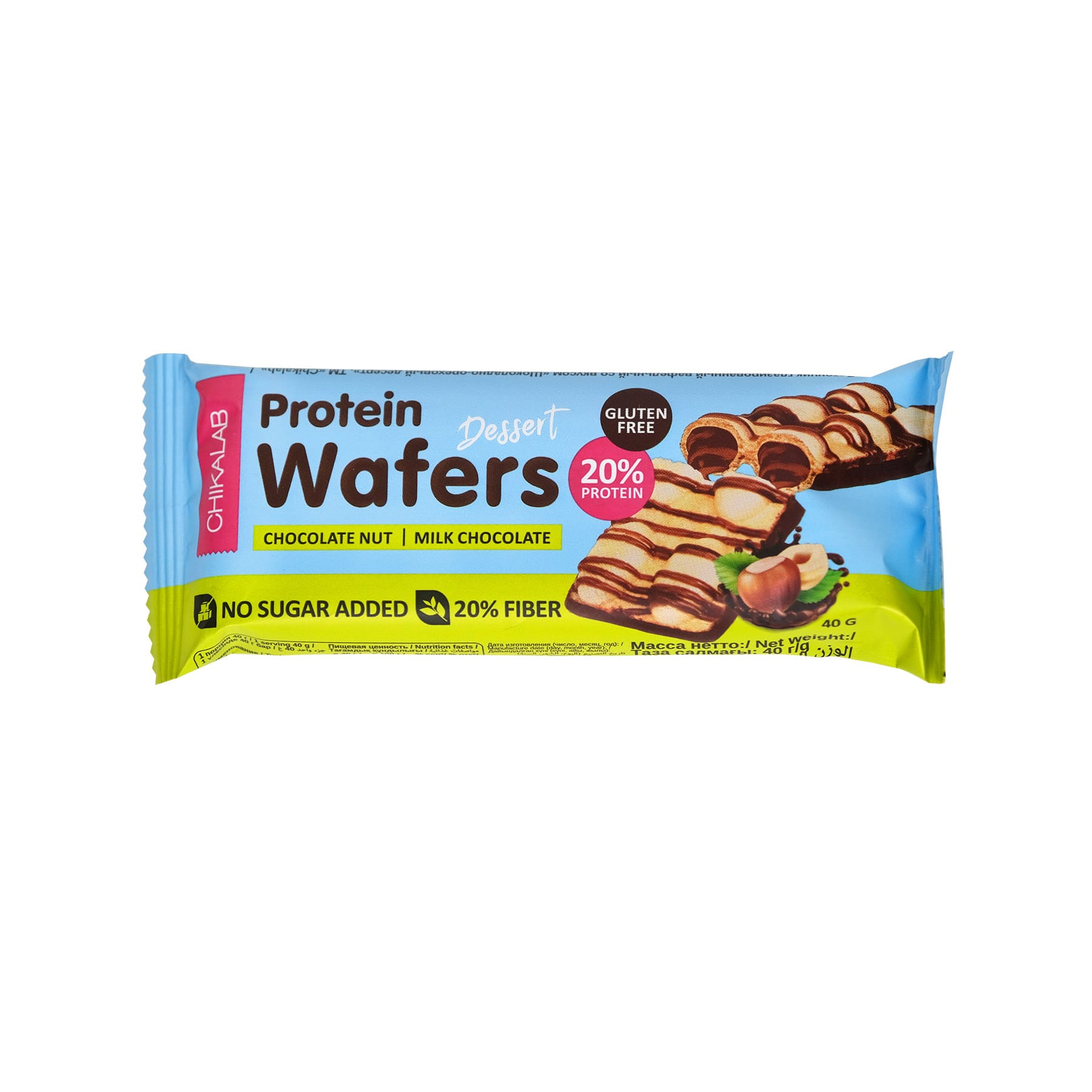 Chikalab Protein Wafers Dessert 40 г