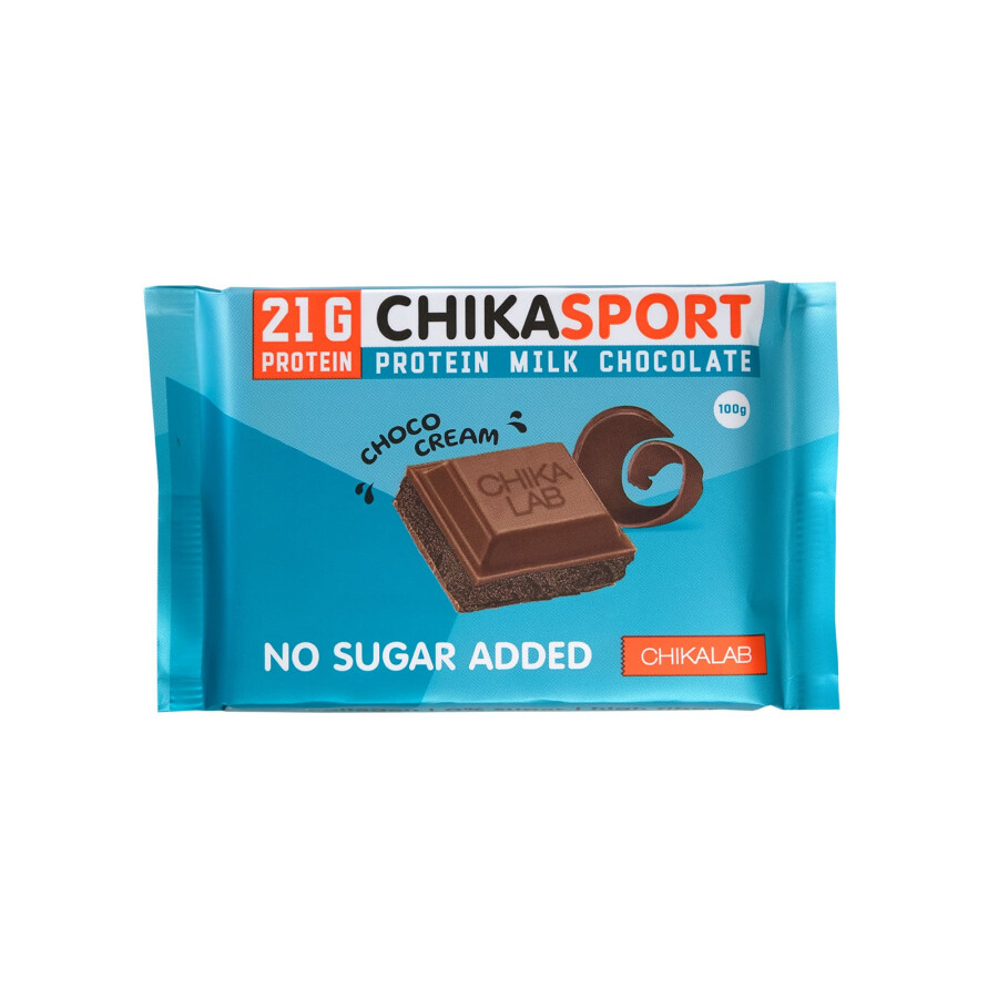 Шоколад протеиновый chikalab Sport 21g