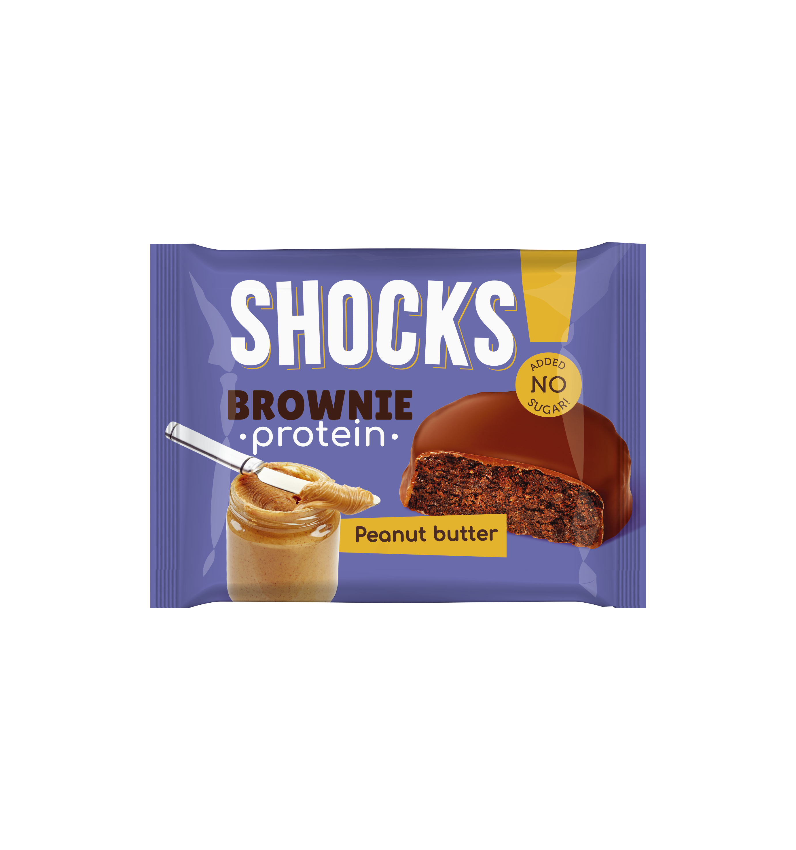 Протеиновое пирожное брауни FitnesShock Protein Brownie, 50 г, Арахисовая  паста купить в Москве по цене 109 руб. 💪 Интернет-магазин спортивного  питания Гладиатор